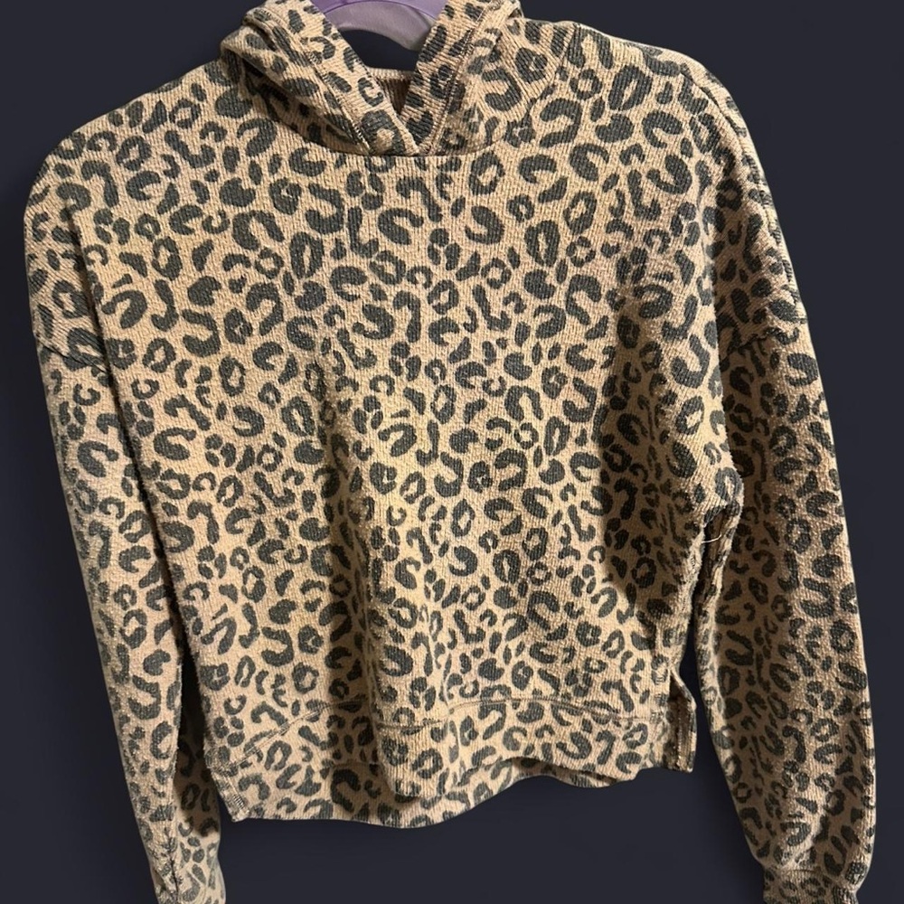 Abercrombie & Fitch Leopard Print Hoodie